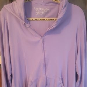 Light Victoria secret zip up hoodie